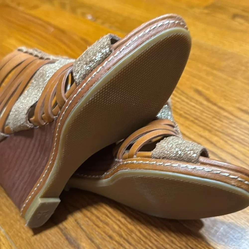 Trask Tan Wedges